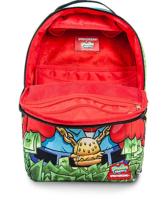 Sprayground SpongeBob Money Krabs 2.0 Backpack | Zumiez