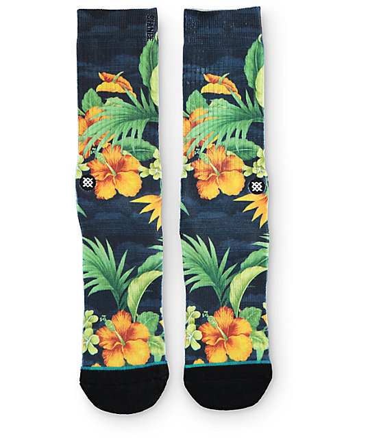 Stance Two Scoops Floral Crew Socks Zumiez
