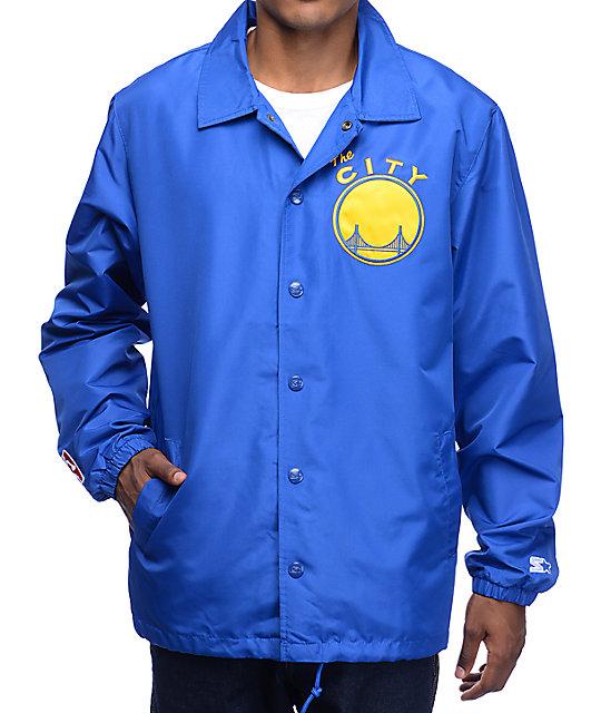 Starter Warriors Royal Blue Coaches Jacket Zumiez