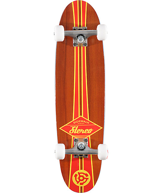 Stereo Skateboards 7.25" Sidewalk Surfer Cruiser Complete Zumiez