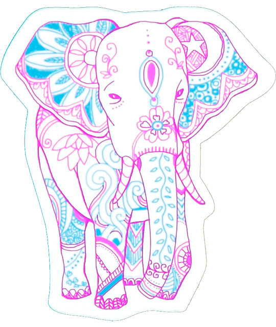 Stickie Bandits Bohemian Elephant Sticker