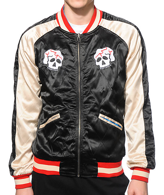 straight to hell demon versus snake reversible satin straight to hell jacket size chart