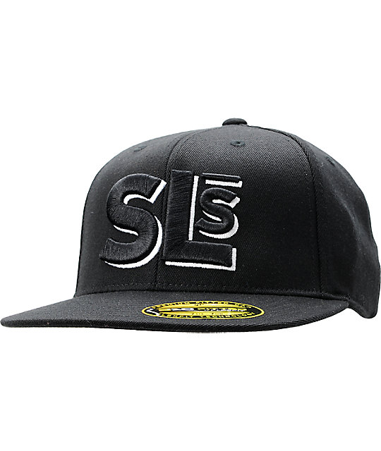 Street League Skateboarding Shadow Black 210 Flexfit Fitted Hat Zumiez