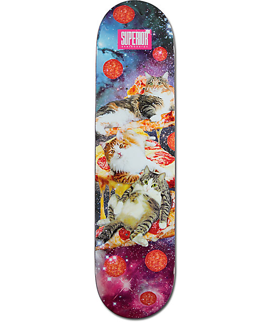 Superior Cats In Space 7.75" Skateboard Deck Zumiez