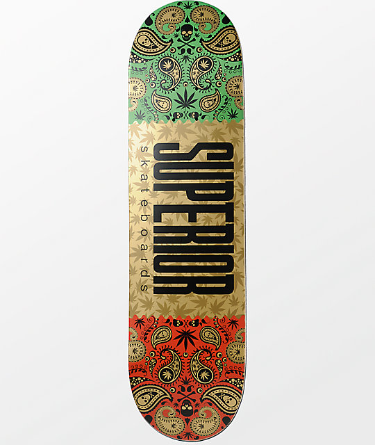 Superior Gold Bandana 8.25" Skateboard Deck Zumiez