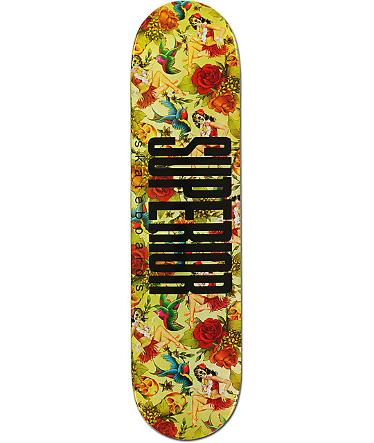 Superior Hula Print 7.75" Skateboard Deck Zumiez