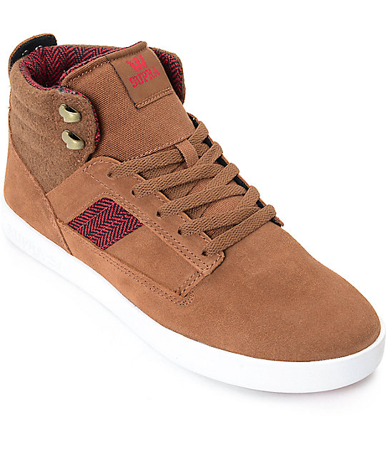 Supra Bandit Brown Suede & White Skate Shoes at Zumiez PDP Supra Bandit Brown Suede & White Skate Shoes at Zumiez PDP