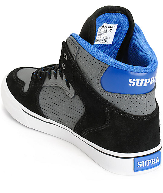 Supra Boys Vaider Perforated Skate Shoes Zumiez
