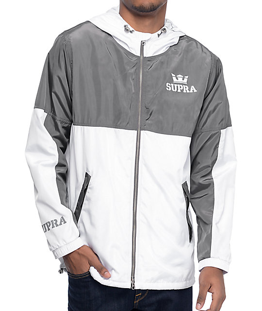 Supra Dash Grey & White Windbreaker Jacket