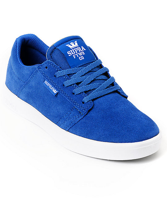 Supra Kids Westway Royal Blue Skate Shoe