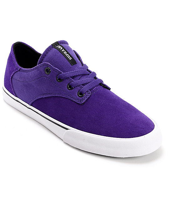 purple supra shoes