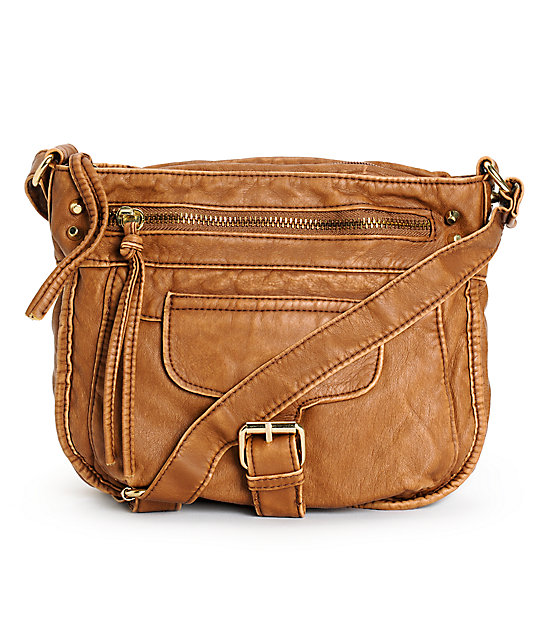 TShirt & Jeans Kerri Cognac Purse Zumiez