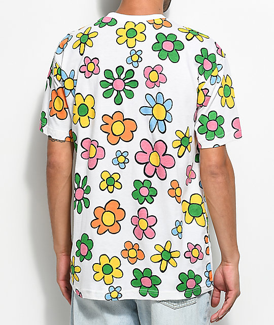 white flower t shirt