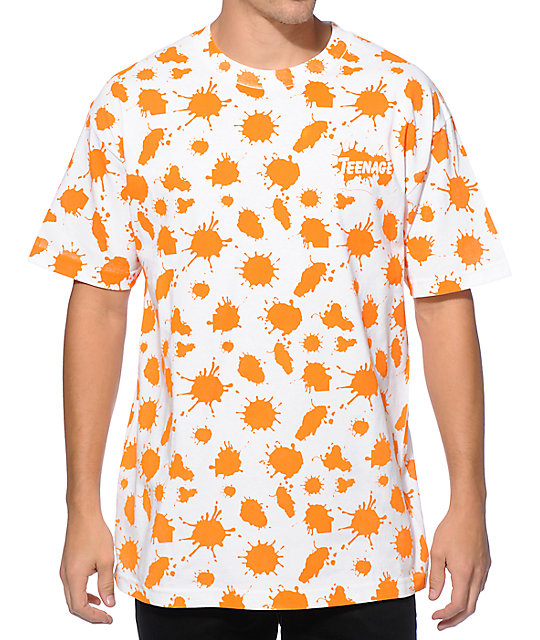 splat planet colour in t shirt