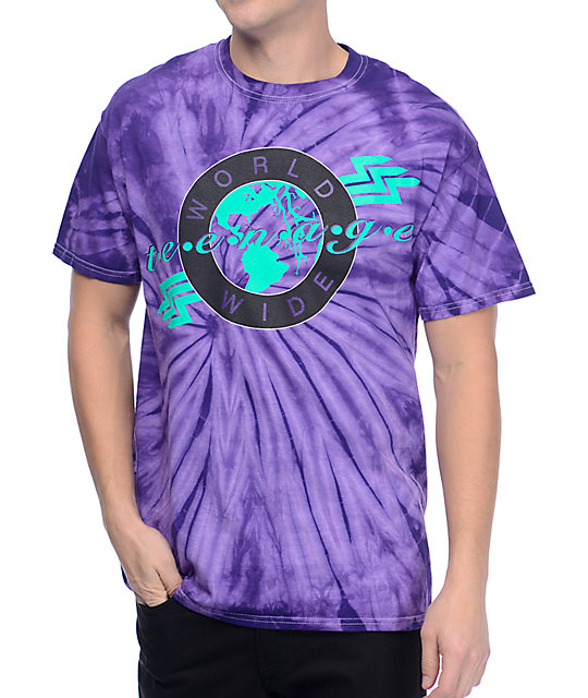 women's purple tie dye shirt