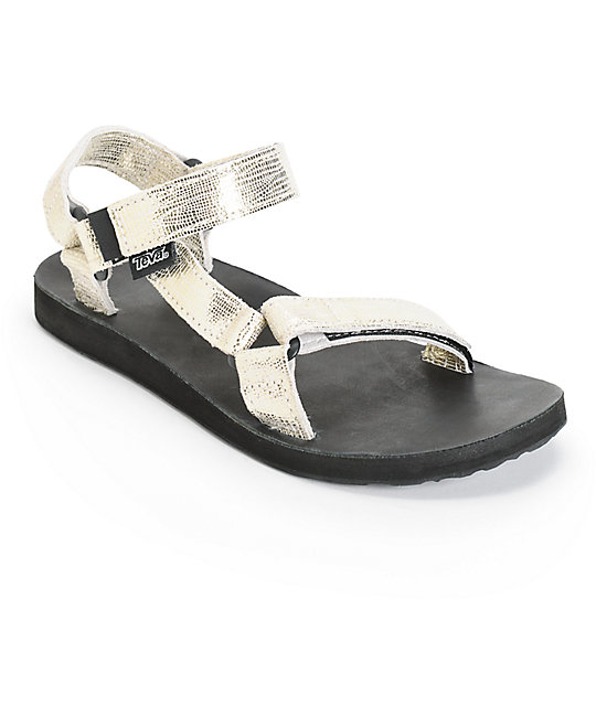 Teva Original Universal Gold Metallic Sandals at Zumiez : PDP