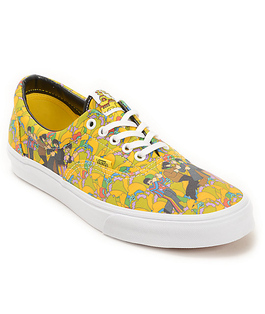 The Beatles X Vans Era Yellow Submarine The Garden Shoes the beatles x vans era yellow submarine the garden shoes