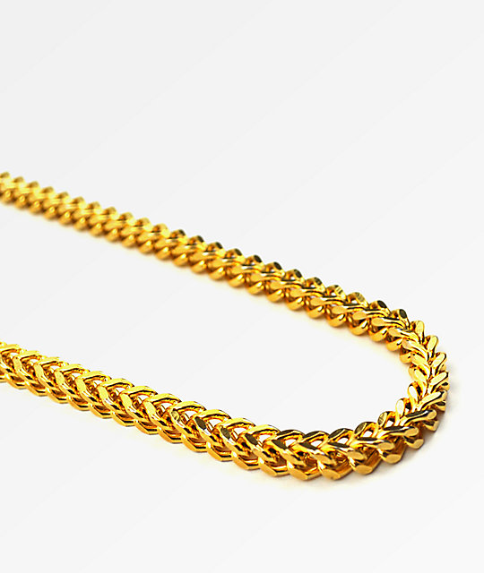 The Gold Gods Franco Box Chain Necklace Zumiez