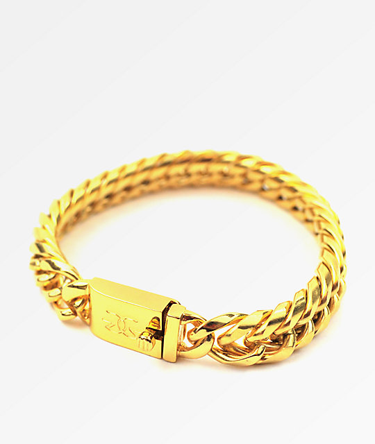 The Gold Gods Gold Cuban Link Bracelet | Zumiez.ca
