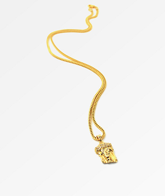 The Gold Gods Gold Jesus Piece Zumiez