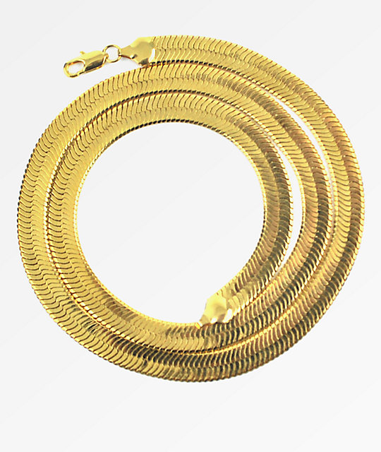 The Gold Gods Herringbone Chain Zumiez.ca