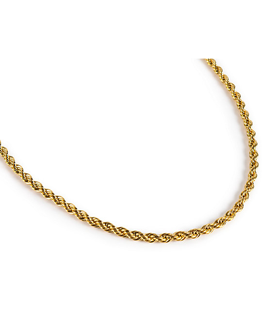 The Gold Gods Rope Chain Necklace at Zumiez PDP