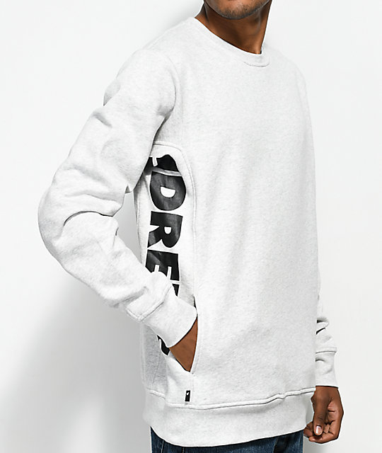 The Hundreds Sidewinder Athletic Heather Grey Crew Neck Sweatshirt Zumiez