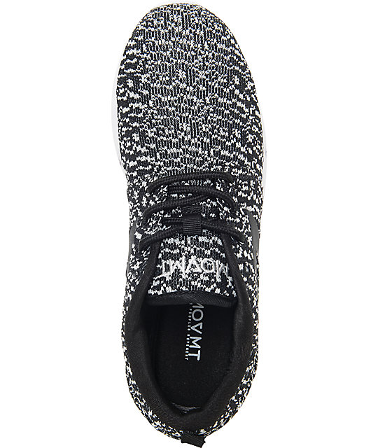 The People's Movement Crescent Black & White Knit Womens Shoes Zumiez
