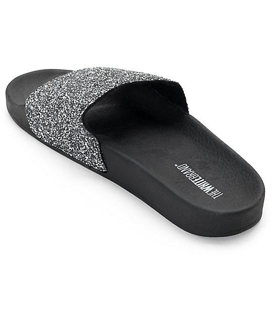 TheWhiteBrand Multi Glitter Slide Women's Sandals Zumiez