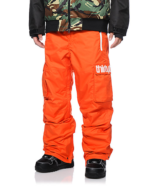 Thirtytwo Blahzay Orange 10K Snowboard Pants Zumiez