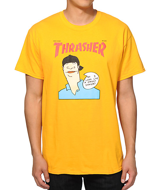 yellow thrasher t shirt