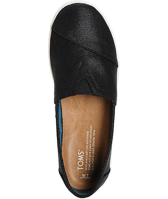 toms black canvas shoes