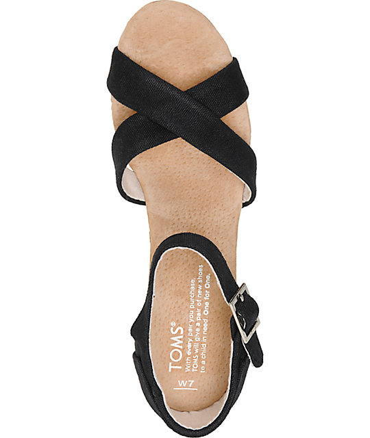 toms black heels