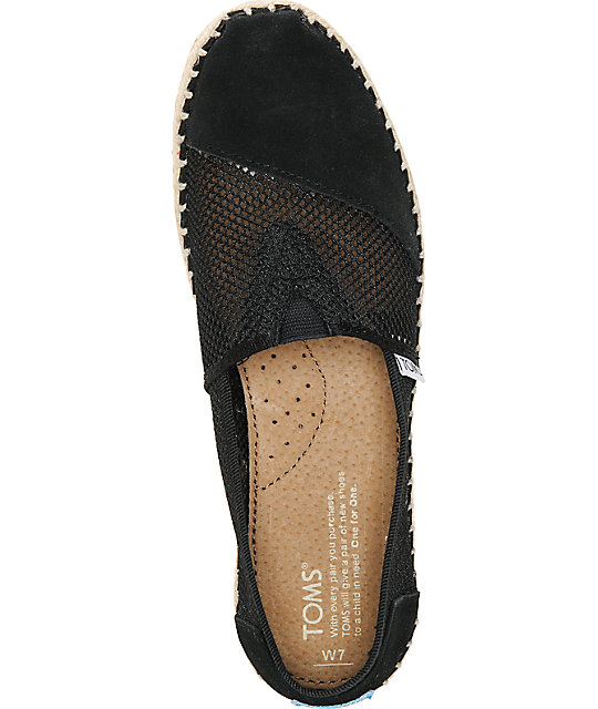 black mesh shoes