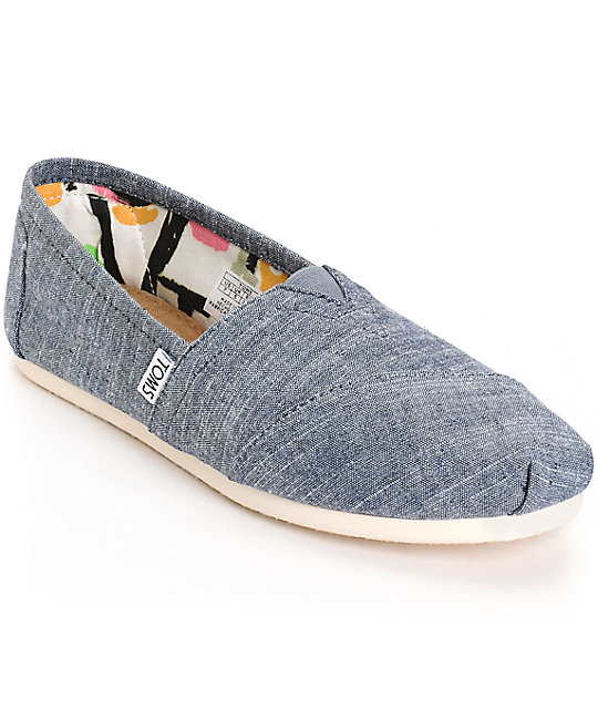 Toms Classic Blue Chambray Womens Shoes at Zumiez : PDP