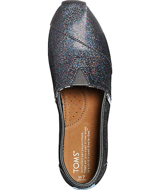 Toms Classics Multi Glitter Womens Shoes Zumiez