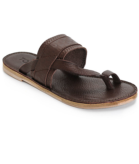 toms leather sandals