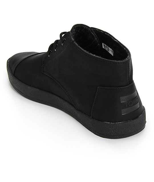 toms shoes leather