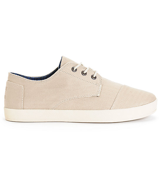 Toms Paseo Oxford Herringbone Shoes Zumiez