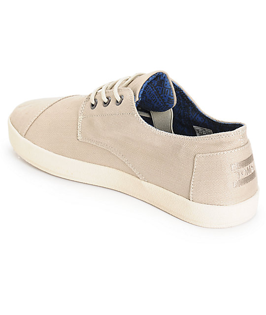 Toms Paseo Oxford Herringbone Shoes Zumiez