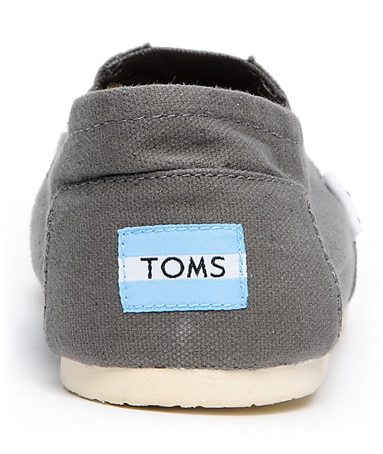 Toms Shoes Mens Classic Grey Shoes Zumiez