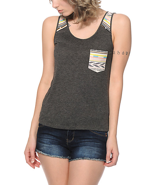 Trillium Addie Multi Tribal Tank Top Zumiez