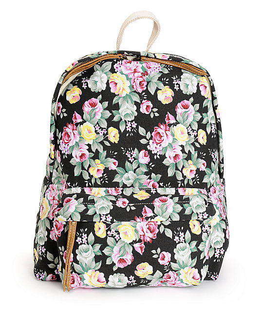 Floral print backpack Lookup BeforeBuying