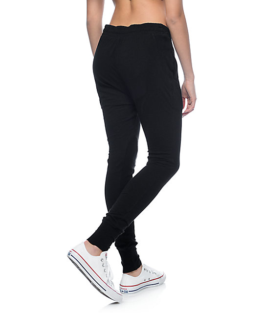 flared black leggings