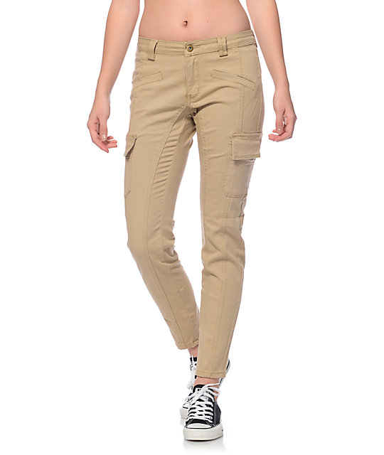 girl cargo pants khaki