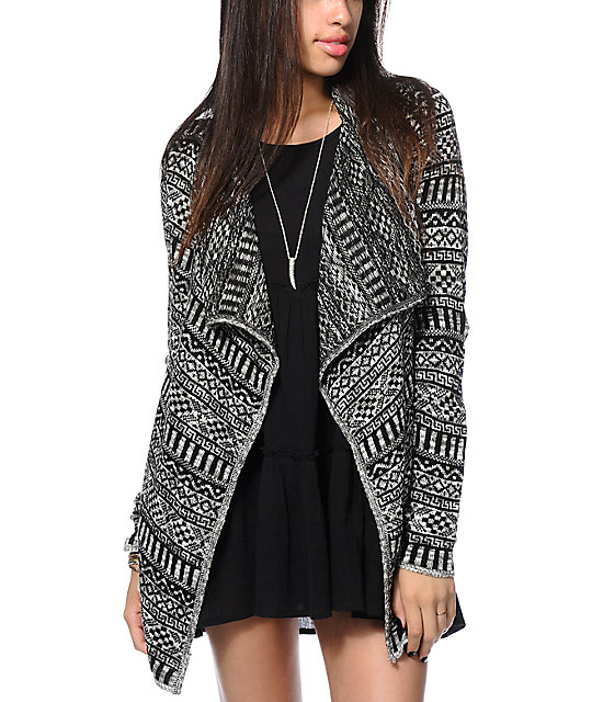 Trillium Tribal Cardigan Sweater Zumiez