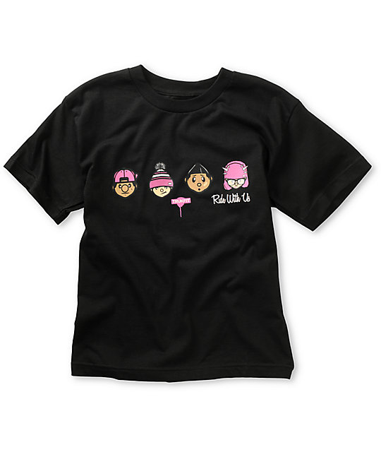 Trukfit Boys Ride With Us Black TShirt Zumiez