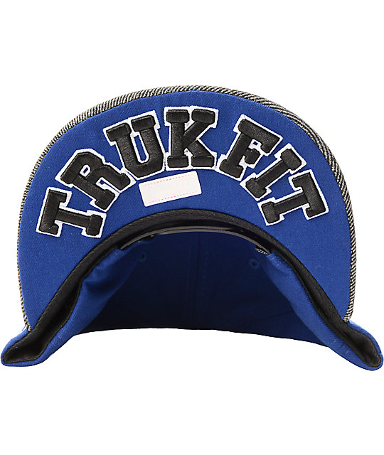 grey and blue snapback