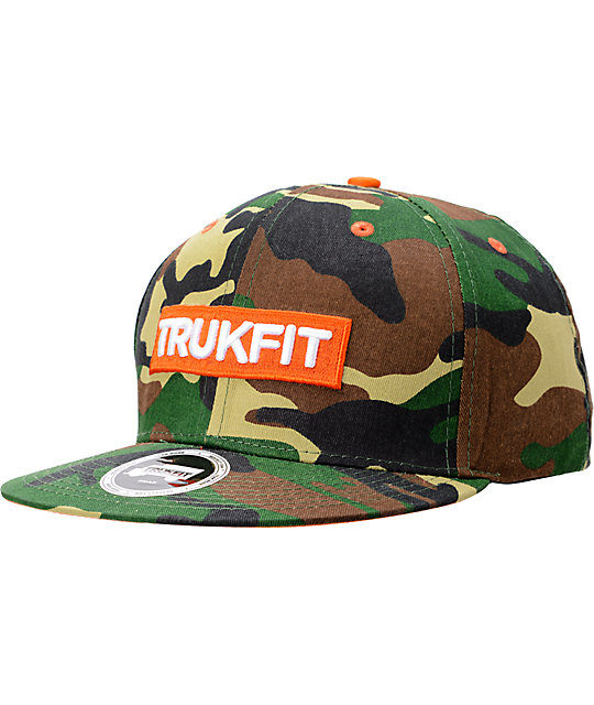 Trukfit Original Camo Snapback Hat Zumiez