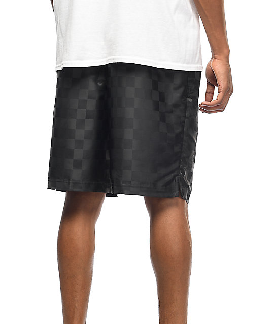 black umbro football shorts